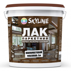 Лак для Підлоги Skyline Паркетний Акрил-поліуретановий Напівматовий 5 л Кропивницький