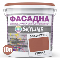 Краска Акрил-латексная Фасадная Skyline 3040-Y70R Глина 10л Одесса