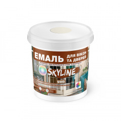 Эмаль акриловая Для Окон и Дверей SkyLine Wood Слоновая кость RAL 1015 0.4 л Михайлівка