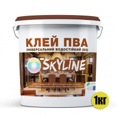 ПВА Клей универсальный водостойкий D2 SkyLine 1 кг Белый Херсон