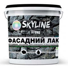 Фасадный лак акриловый для камня мокрый эффект Stone SkyLine Глянцевый 10л Киев