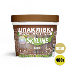 Шпаклевка для дерева готовая к применению акриловая SkyLine Wood Ясень 400 г Славянск