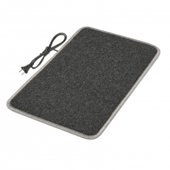 Килимок з підігрівом та термоізоляцією Теплик Стандарт 50x30 см Темно-сірий Обухів