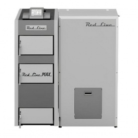 Пеллетный котел Metal-Fach Red Line Max 25 кВт 250м2 с автоматикой