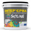 Краска интерьерная латексная для стен потолков дверей SkyLine 7 кг Белый Павлоград