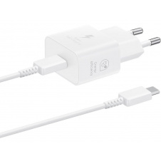Сетевое зарядное устройство Samsung 25W Travel Adapter + Type-C cable White (EP-T2510XWEGEU) (6921949)