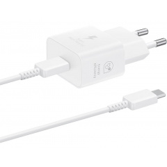 Сетевое зарядное устройство Samsung 25W Travel Adapter + Type-C cable White (EP-T2510XWEGEU) (6921949) Харків