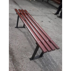 Дерев'яна лавка Стандарт 1800х330х480 мм без спинки з ніжками-опорами Київ