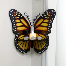 Декоративная деревянная полка "Бабочка", 23×25 см, органайзер для хранения аксессуаров, type E