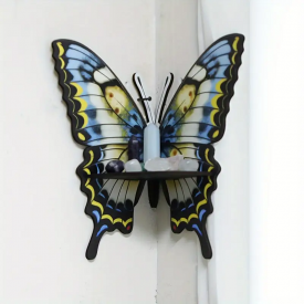 Полка-органайзер деревянная в виде "Бабочка", 23×27.5см, органайзер для хранения аксессуаров из дерева, type G