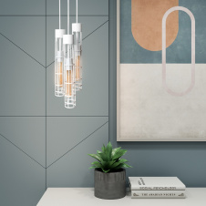 Светильник подвесной MSK Electric Flow в стиле лофт на круглом основании NL 6040-3R WH
