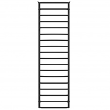 Рушникосушарка водяна Юність П18 500х1800 Deffi Чорний (C.YU.180.50.18.B.C)