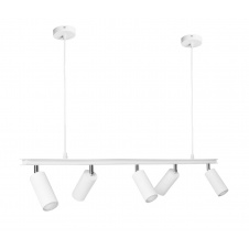 Люстра підвісна MSK Electric Tube в стилі лофт із поворотними плафонами NL 2450-5 WH