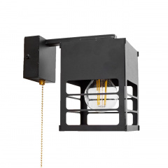 Бра в стилі лофт MSK Electric Urban під лампу Е27 NL 2310-1 BK Чернівці