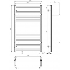 Рушникосушарка водяна Sigma П14 500х900 Deffi Білий (A.SI.90.50.14.W.A) Дніпро