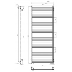 Рушникосушарка водяна Magnus П20 600х1600 Deffi Білий (A.MA.160.60.20.W.C) Херсон