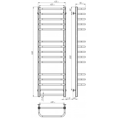 Рушникосушарка водяна Lux П15 400х1400 Deffi Хром (A.LU.140.40.15.C.C) Васильків