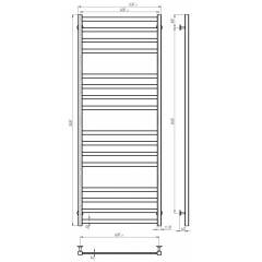 Рушникосушарка електрична Avast П16 600х1600 Deffi Білий WD04 (B.AV.160.60.16.E.W.L.4) Кропивницький