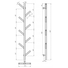 Рушникосушарка електрична Kir П8 1200 Deffi Білий WD04 (A.KR.120.8.E.W.U.4) Черкаси