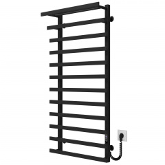 Полотенцесушитель электрический Agata П12 500x1200 Deffi Черный JD04 (A.AG.120.50.12.E.W.R.4) Вольнянск