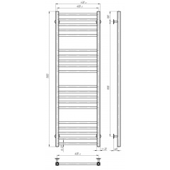Рушникосушарка електрична Lima П20 400х1300 Deffi Хром JD04 (A.LI.130.40.20.E.C.R.2) Чернівці