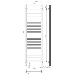 Рушникосушарка електрична Avast П16 400х1400 Deffi Чорний JD04 (B.AV.140.40.16.E.B.R.2) Кременчук
