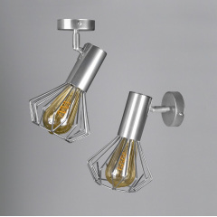 Світильник лофт MSK Electric Diadem настінно-стельовий NL 22151-1 CR хром Самбір