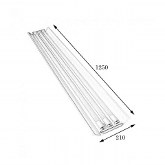 Світильник відкритий під три led-лампи T8 СПВ 03-1200 MSK Electric Обухів