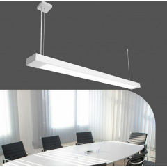 Світильник лінійний підвісний 125 см MSK Electric Office під дві led-лампи G-13 SL-120-2T8 WH Городок