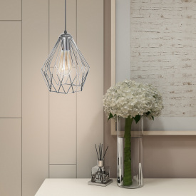 Светильник подвесной в стиле лофт MSK Electric Silvia NL 05371 CR