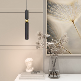 Світильник підвісний MSK Electric Antique NL 40500 BK+BN