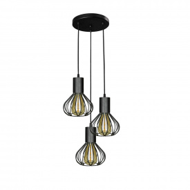 Світильник лофт підвісний на круглій основі MSK Electric Lotus NL 1415-3R