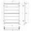 Рушникосушарка електрична Ladder П7 500х700 Deffi Білий EF16 (C.LK.70.50.7.E.W.L.5) Новомосковськ