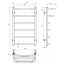 Рушникосушарка електрична Готель П6 400х700 Deffi Хром JD03 (C.OD.70.40.6.E.C.L.1) Дніпро