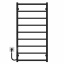 Полотенцесушитель электрический Ladder П9 500х1000 Deffi Черный JD03 (C.LK.100.50.9.E.B.L.1) Ладан