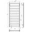 Рушникосушарка електрична Harmony П10 500х1200 Deffi Чорний JD04 (B.HR.120.50.10.E.B.R.2) Кам'янське