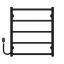Рушникосушарка електрична Ladder П5 500х600 Deffi Чорний EF16 (C.LK.60.50.5.E.B.R.5) Енергодар