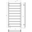 Рушникосушарка електрична Forest П10 500х1000 Deffi Хром JD04 (A.FR.100.50.10.E.C.L.2) Виноградів
