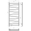 Рушникосушарка електрична Alpha П11 500х1200 Deffi Хром JD04 (A.AL.120.50.11.E.C.R.2) Хмільник