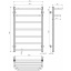 Полотенцесушитель электрический Lux Hotel П7 500х800 Deffi Хром JD04 (A.LH.80.50.7.E.C.R.2) Вознесенск