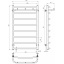 Рушникосушарка електрична Класік N П8 500х900 Deffi Білий WD03 (C.KN.90.50.8.E.W.R.1) Кам'янське