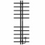 Полотенцесушитель электрический Gray П10 60х1450 Deffi Черный JD03 (A.GY.145.6.10.E.B.R.1) Днепр