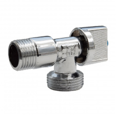 Приборный кран FADO classic 1/2"x3/4" угловой, хром