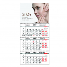 Квартальный настенный календарь на 2025 Vivay Салон красоты 30x65 см Разноцветный (hub_jhek2p)