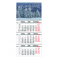 Квартальный настенный календарь на 2025 Vivay Украина 30x65 см Разноцветный (hub_i66wm4)
