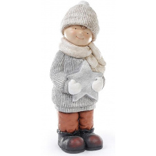 Фигура новогодняя ceramic Мальчик со звездой Bona DP42665