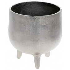 Ваза декоративна Metallum срібло 18х19см BonaDi DP186257