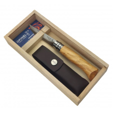 Складний ніж у подаручному футлярі Opinel №8 нержавіюча сталь (001004)
