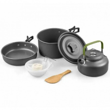 Набор туристической посуды алюминиевой Cooking Set DS-308 8148