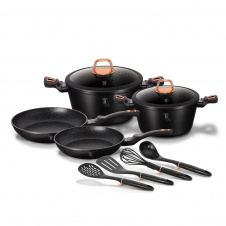 Набор посуды 10 предметов Berlinger Haus Black Rose Collection (BH-6149)